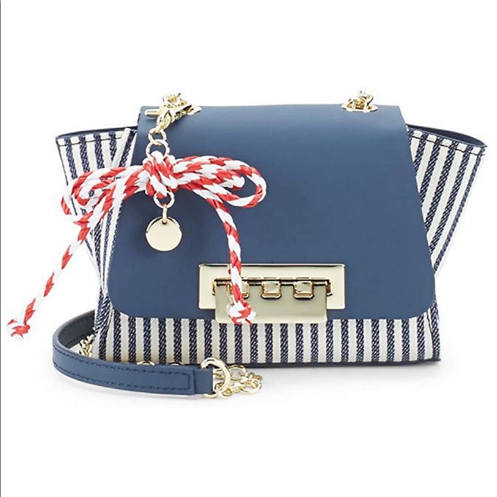 Eartha Iconic Striped Mini Chain Crossbody Bag